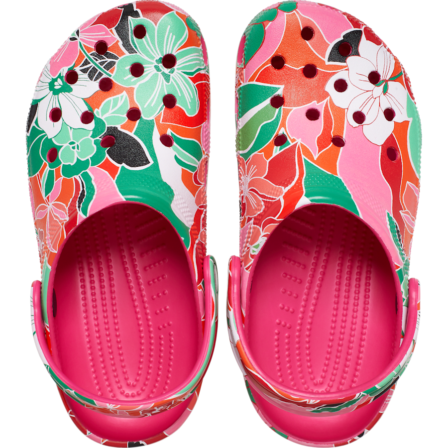 Classic Woodcut Floral Clog
