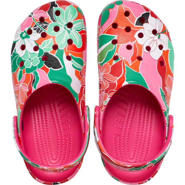 Classic Woodcut Floral Clog