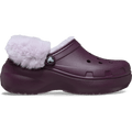 Classic Platform Fuzz Lined Clog - Plush Plum
