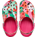 Classic Woodcut Floral Clog - Dragon Fruit