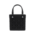 Small Basket Woven Tote - Black