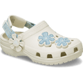 Toddler Classic Denim Flower Adjustable Backstrap Clog - Summit White
