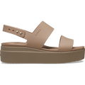 Brooklyn Low Wedge Sandal - Latte/Mushroom