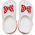 Kids' Disney Minnie Mouse Classic Clog - White / Red