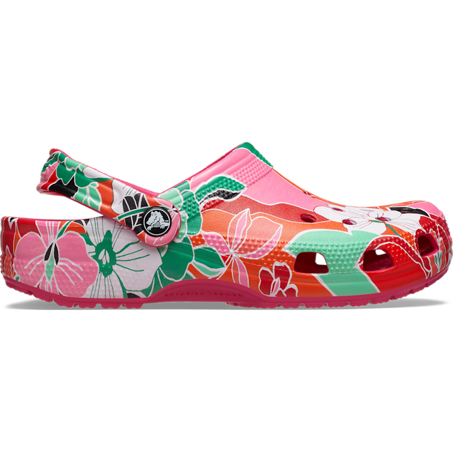 Classic Woodcut Floral Clog