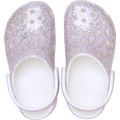 Toddler Classic Fantasy Glitter Clog - White