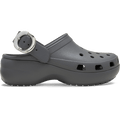 Classic Platform Dipped Buckle Clog - Carbon