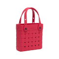 Small Basket Woven Tote - Digital Raspberry
