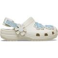 Toddler Classic Denim Flower Adjustable Backstrap Clog - Summit White