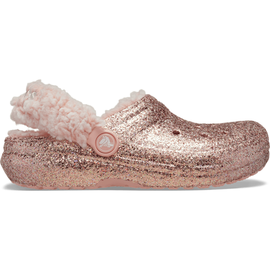 Kids’ Classic Fleece Lined Chunky Glitter Clog