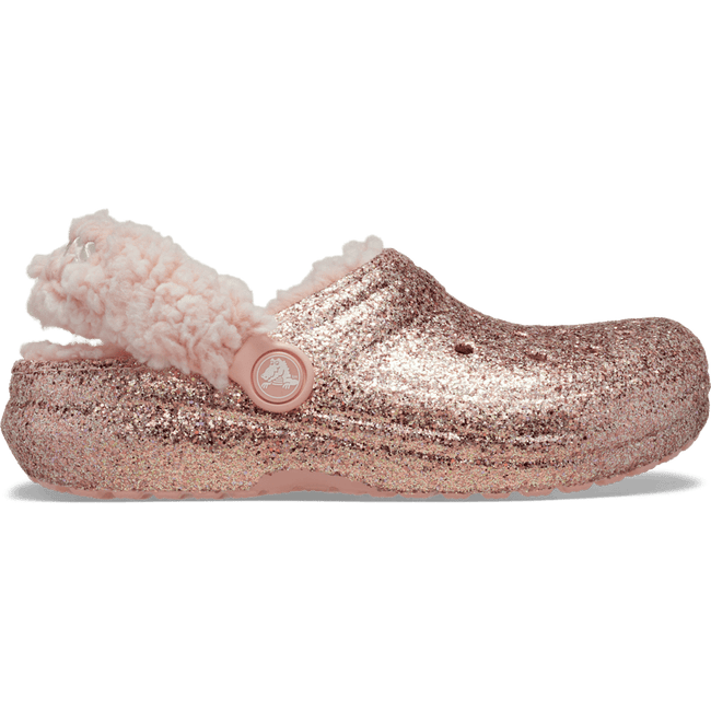 Kids’ Classic Fleece Lined Chunky Glitter Clog