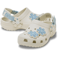 Toddler Classic Denim Flower Adjustable Backstrap Clog - Summit White