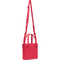 Small Basket Woven Tote - Digital Raspberry