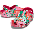 Classic Woodcut Floral Clog - Dragon Fruit