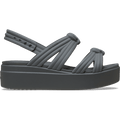 Brooklyn Low Wedge Knot Sandal - Carbon