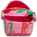 Classic Woodcut Floral Clog - Dragon Fruit