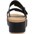 Brooklyn Buckle Low Wedge Matte Wrap Sandal - Crocs