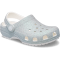 Kids’ Classic Iridescent Glitter Clog - White
