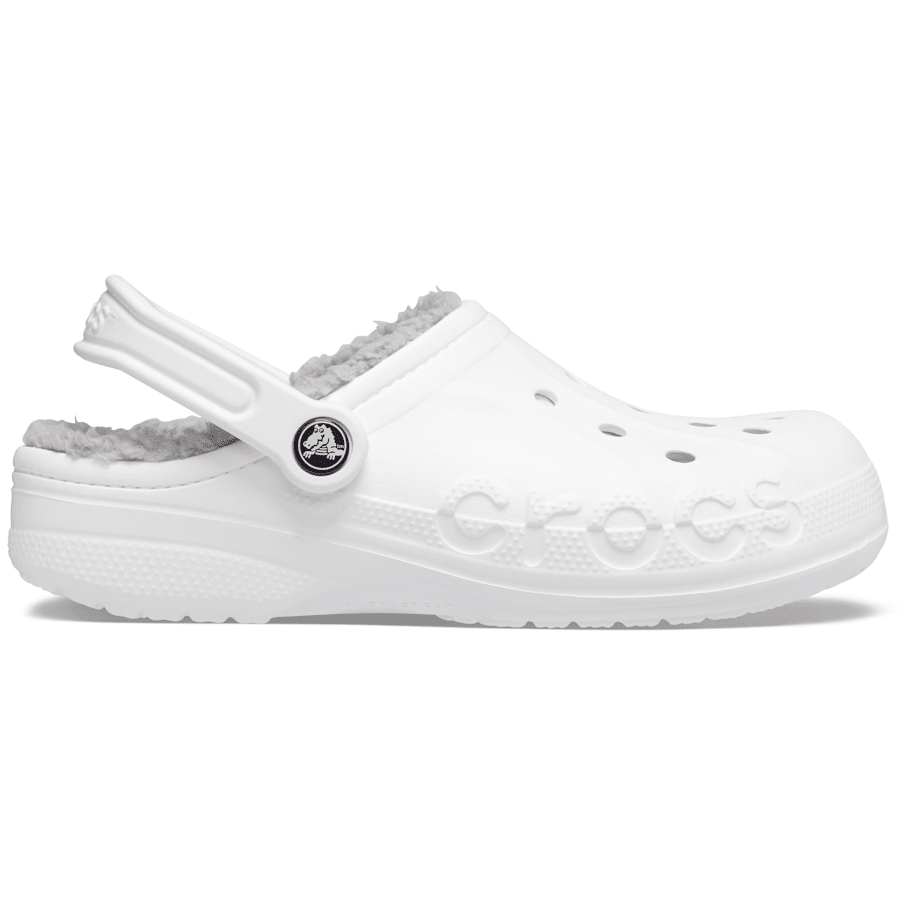 Baya Lined Clog - White / Light Grey
