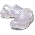 Toddler Classic Fantasy Glitter Clog - White
