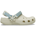 Kids’ Classic Denim Flower Adjustable Backstrap Clog - Summit White