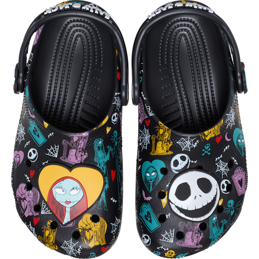 Kids' Disney Tim Burton's The Nightmare Before Christmas Jack and Sally Classic Clog