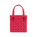 Small Basket Woven Tote - Digital Raspberry