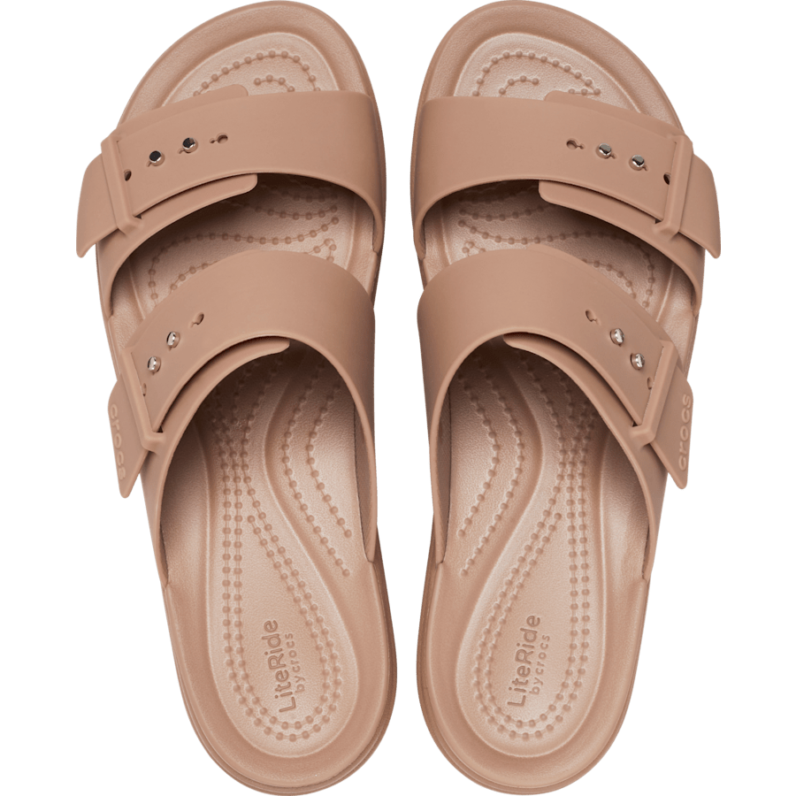 Brooklyn Buckle Low Wedge Sandal