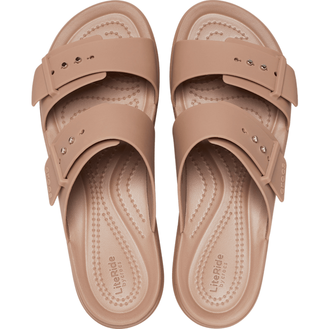 Brooklyn Buckle Low Wedge Sandal