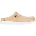 Wally Slip Stretch Canvas - Tan / White