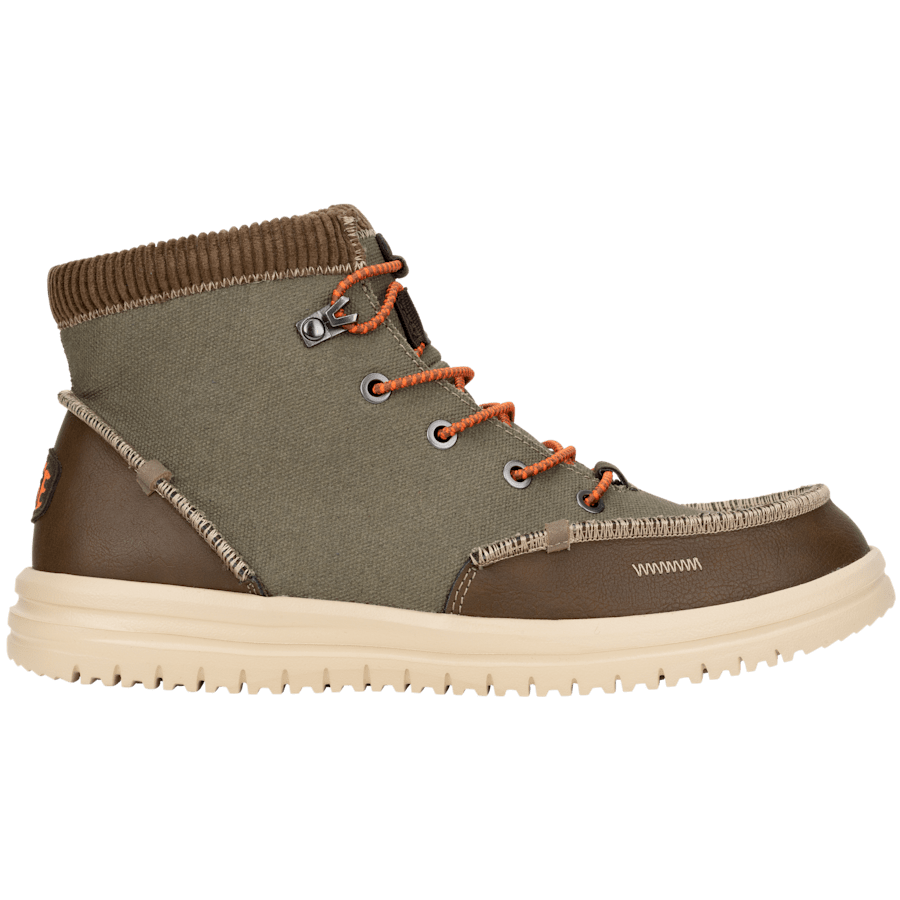 Bradley Corduroy Collar - Dusty Olive / Tan