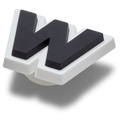 Bold Uppercase Letter W