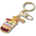 Crocs Noodle Smile Bag Charm ChR/Mlt - Cherry Red/Multi