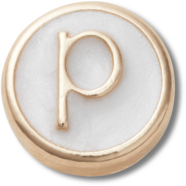 Tiny Pearlized Letter P