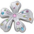 Silver Meta Gem Flower