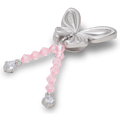 Silver Beaded Meta Butterfly