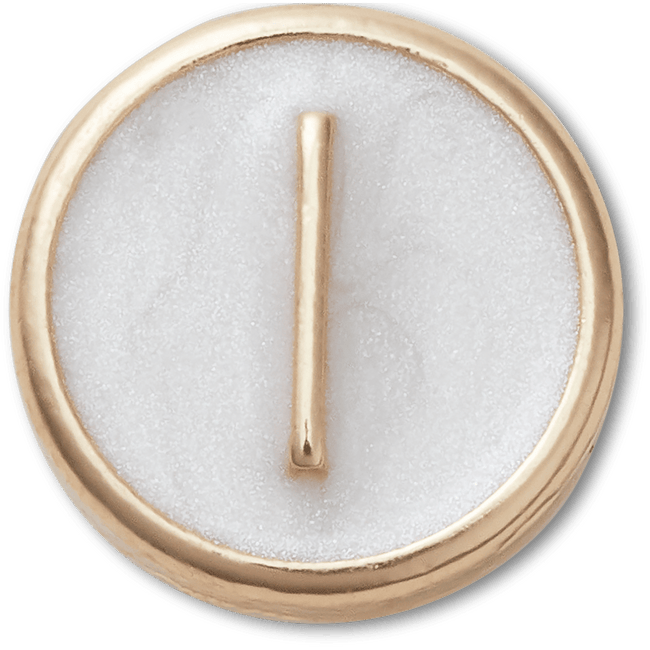 Tiny Pearlized Letter L