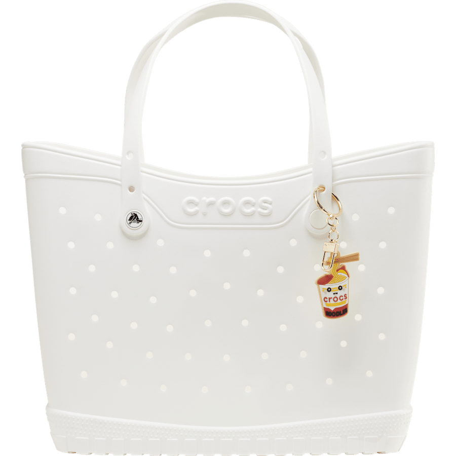 Crocs Noodle Smile Bag Charm ChR/Mlt - Cherry Red/Multi