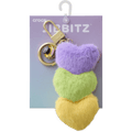 Triple Heart Bag Charm - Purple / Multi
