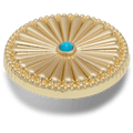 Gold Turquoise Western Stud
