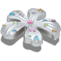 Silver Meta Gem Flower