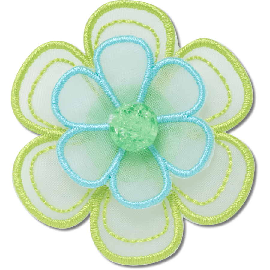 Green Mesh Flower