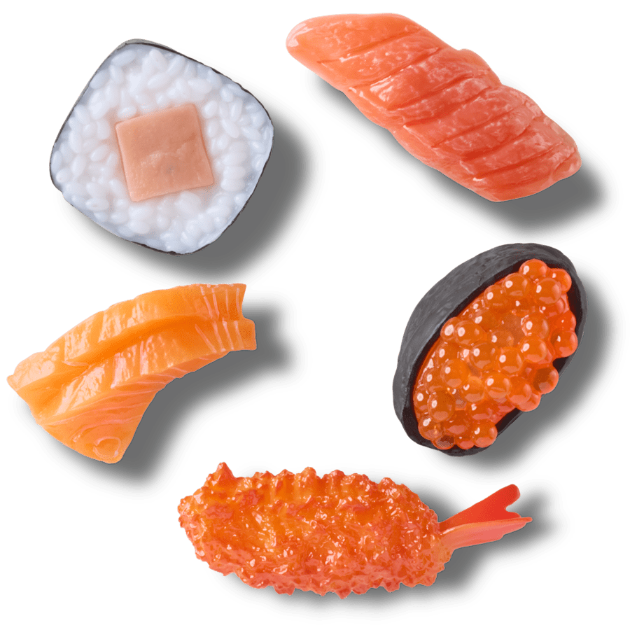 Realistic Sushi Dinner 5 Pack