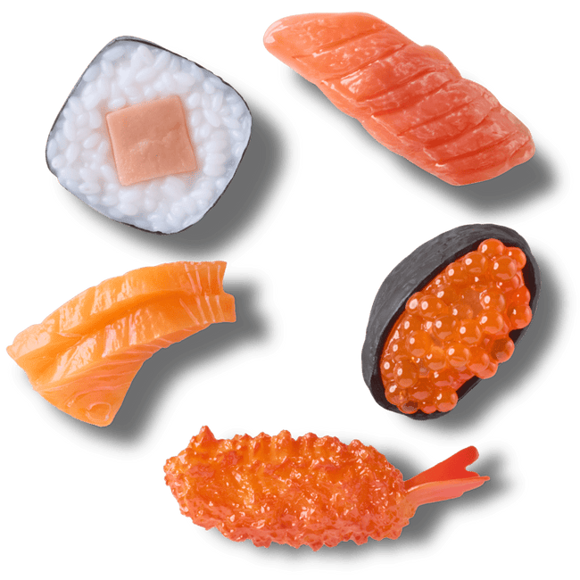 Realistic Sushi Dinner 5 Pack