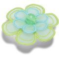 Green Mesh Flower