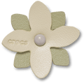 Faux Leathe r Tac Green Flower