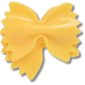 Realistic Farfalle Pasta