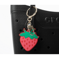 Strawberry Bag Charm Red - Red