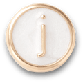 Tiny Pearlized Letter J