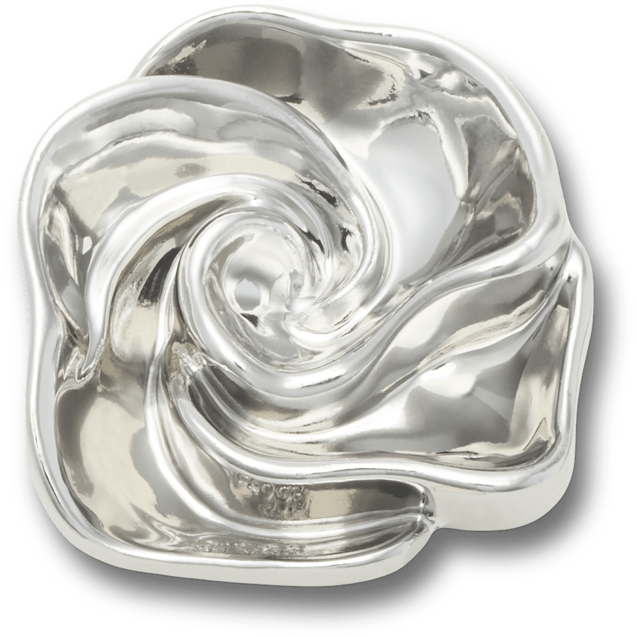 Silver Flower Swirl